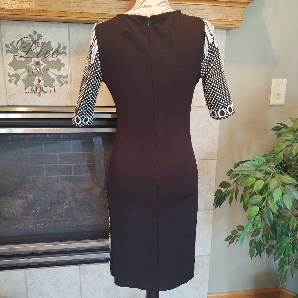 Julia Jordan Size 6 Black White Dress! - Picture 6 of 10